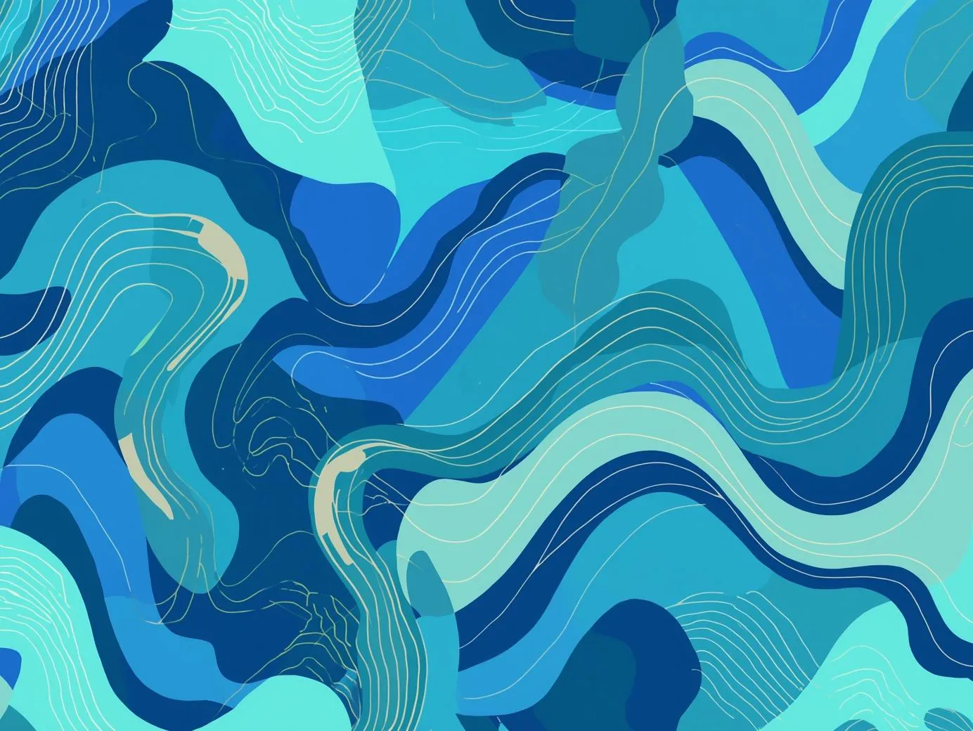 Geometric rhythm patterns representing the flow of daily lifestyle habits